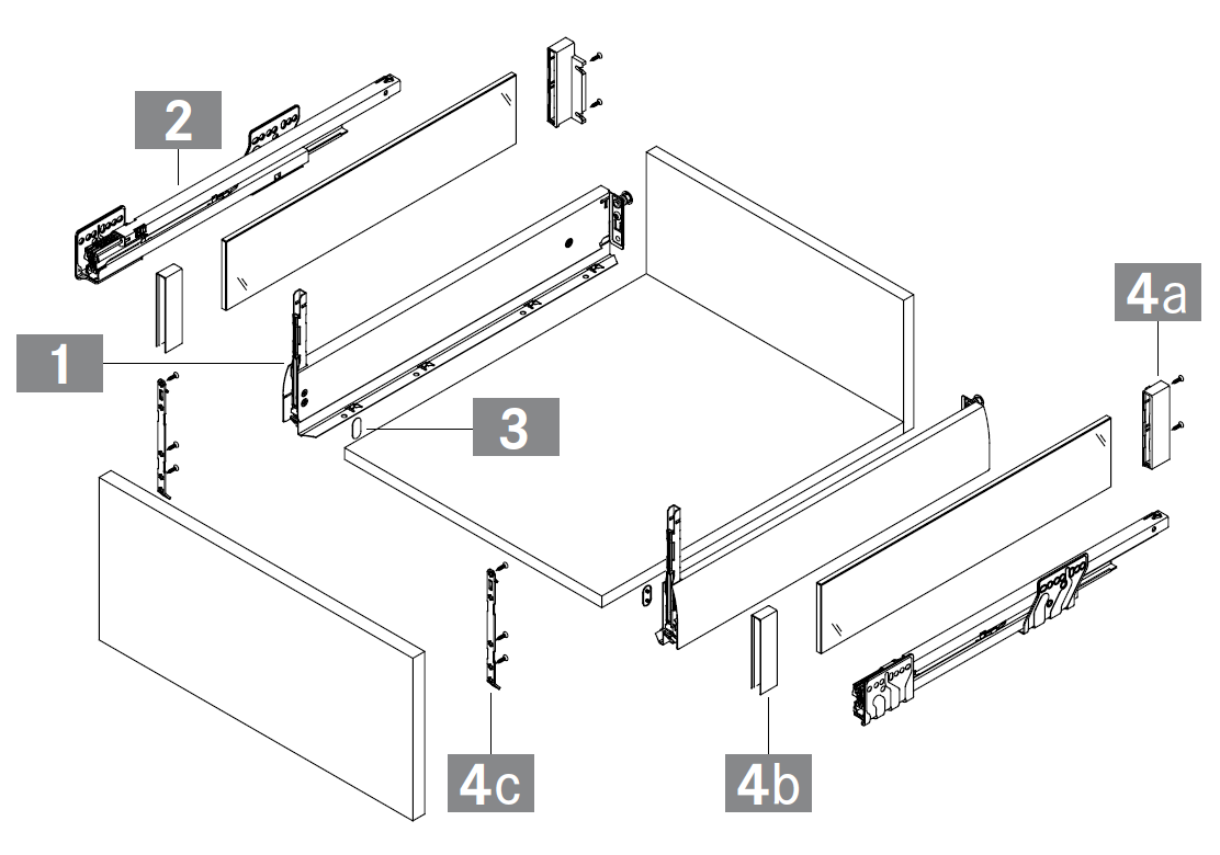 Nova Pro Crystal Deluxe Drawer System 50CM (H90) – ATCO sal